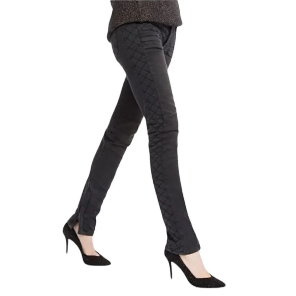 MAJE Quilted E14 Downtown Low Rise Skinny Jeans 28